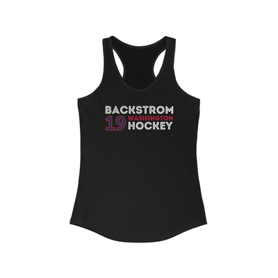 Backstrom 19 Washington Hockey Grafitti Wall Design Women's Ideal Racerback Tank Top