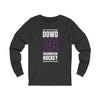 Dowd 26 Washington Hockey Navy Vertical Design Unisex Jersey Long Sleeve Shirt