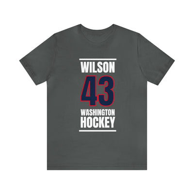Wilson 43 Washington Hockey Navy Vertical Design Unisex T-Shirt
