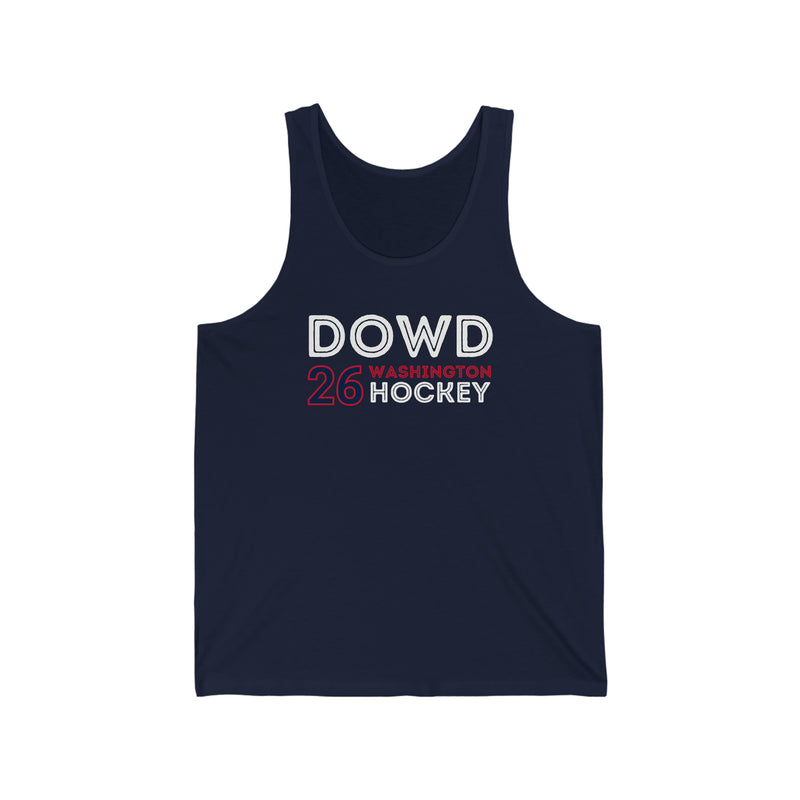 Dowd 26 Washington Hockey Grafitti Wall Design Unisex Jersey Tank Top