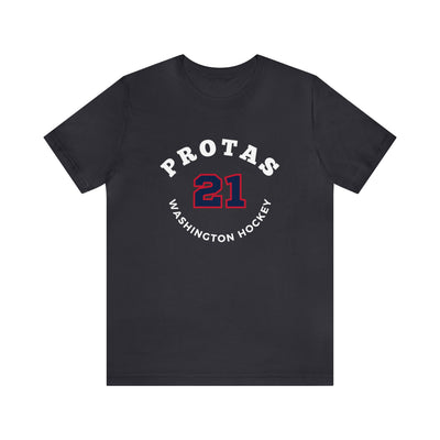 Protas 21 Washington Hockey Number Arch Design Unisex T-Shirt