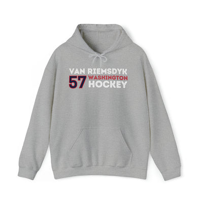 van Riemsdyk 57 Washington Hockey Grafitti Wall Design Unisex Hooded Sweatshirt