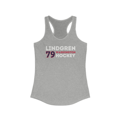 Lindgren 79 Washington Hockey Grafitti Wall Design Women's Ideal Racerback Tank Top