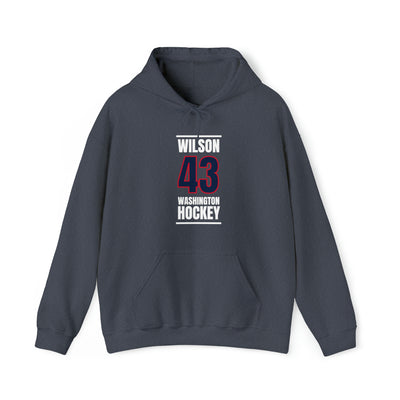 Wilson 43 Washington Hockey Navy Vertical Design Unisex Hooded Sweatshirt
