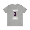 Jensen 3 Washington Hockey Navy Vertical Design Unisex T-Shirt
