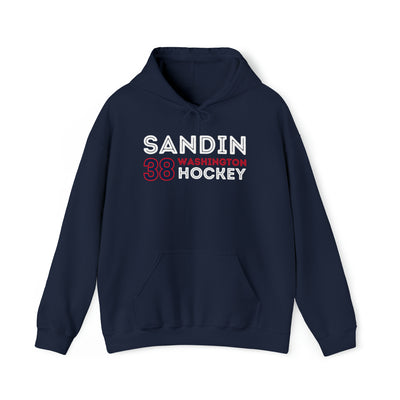 Sandin 38 Washington Hockey Grafitti Wall Design Unisex Hooded Sweatshirt