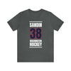 Sandin 38 Washington Hockey Navy Vertical Design Unisex T-Shirt