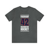 Fehervary 42 Washington Hockey Navy Vertical Design Unisex T-Shirt