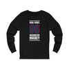 Aube-Kubel 96 Washington Hockey Navy Vertical Design Unisex Jersey Long Sleeve Shirt