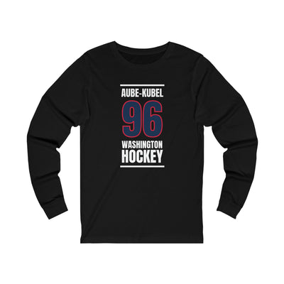 Aube-Kubel 96 Washington Hockey Navy Vertical Design Unisex Jersey Long Sleeve Shirt