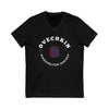 Ovechkin 8 Washington Hockey Number Arch Design Unisex V-Neck Tee