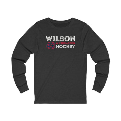 Wilson 43 Washington Hockey Grafitti Wall Design Unisex Jersey Long Sleeve Shirt