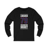 Lindgren 79 Washington Hockey Navy Vertical Design Unisex Jersey Long Sleeve Shirt