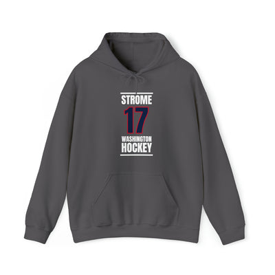 Strome 17 Washington Hockey Navy Vertical Design Unisex Hooded Sweatshirt