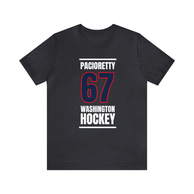Pacioretty 67 Washington Hockey Navy Vertical Design Unisex T-Shirt