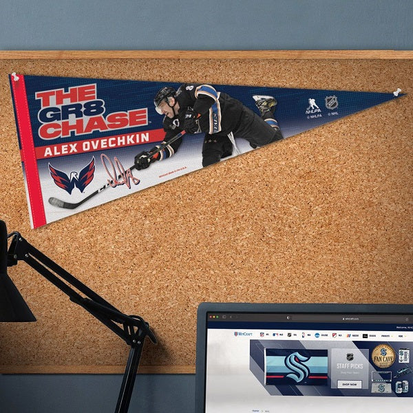 Washington Capitals Alex Ovechkin The Great Chase Premium Pennant