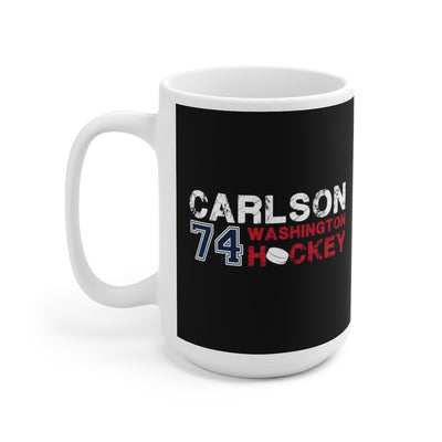 Carlson 74 Washington Hockey Ceramic Coffee Mug In Black, 15oz