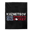Kuznetsov 92 Washington Hockey Velveteen Plush Blanket