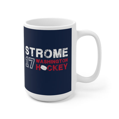 Strome 17 Washington Hockey Ceramic Coffee Mug In Navy, 15oz