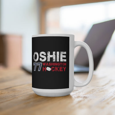 Oshie 77 Washington Hockey Ceramic Coffee Mug In Black, 15oz