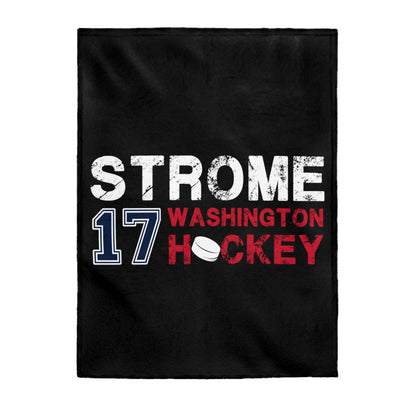 Strome 17 Washington Hockey Velveteen Plush Blanket