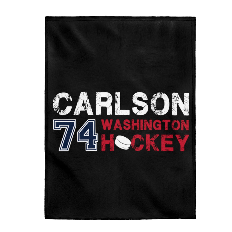 Carlson 74 Washington Hockey Velveteen Plush Blanket