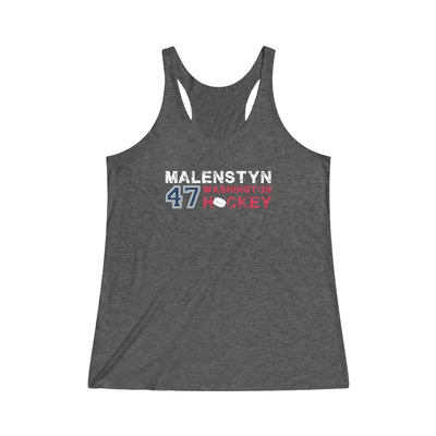 Malenstyn 47 Washington Hockey Women's Tri-Blend Racerback Tank Top