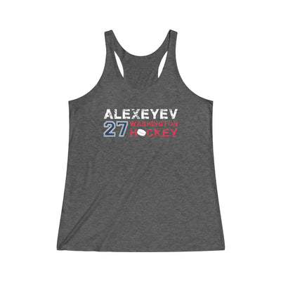 Alexeyev 27 Washington Hockey Women's Tri-Blend Racerback Tank Top