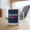 Wilson 43 Washington Hockey Ceramic Coffee Mug In Navy, 15oz