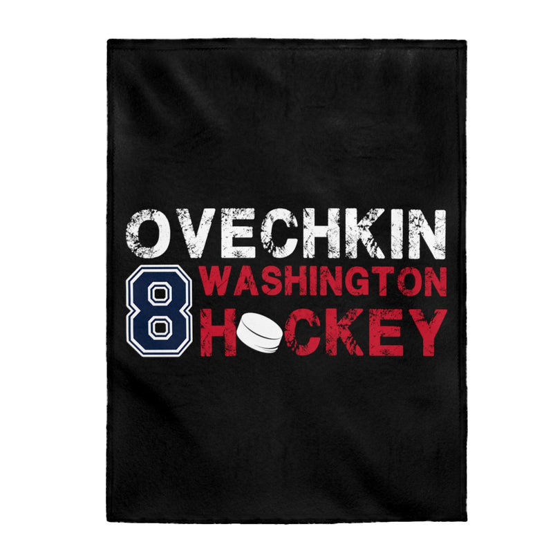 Ovechkin 8 Washington Hockey Velveteen Plush Blanket