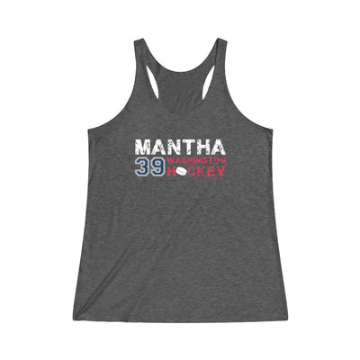 Mantha 39 Washington Hockey Women's Tri-Blend Racerback Tank Top