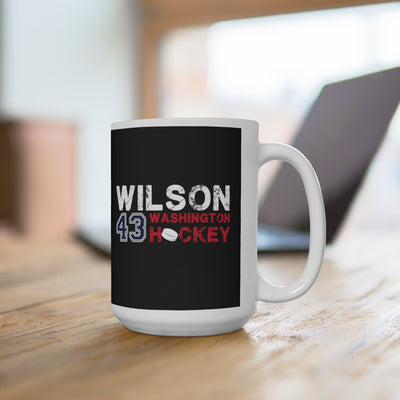 Wilson 43 Washington Hockey Ceramic Coffee Mug In Black, 15oz