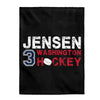 Jensen 3 Washington Hockey Velveteen Plush Blanket