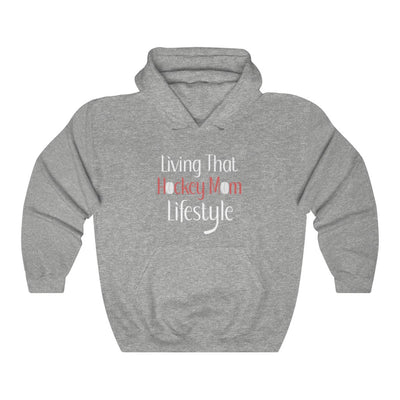 "Living That Hockey Mom Lifestyle" Unisex Hooded Sweatshirt