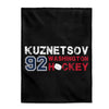 Kuznetsov 92 Washington Hockey Velveteen Plush Blanket