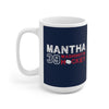 Mantha 39 Washington Hockey Ceramic Coffee Mug In Navy, 15oz