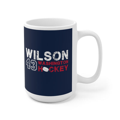 Wilson 43 Washington Hockey Ceramic Coffee Mug In Navy, 15oz