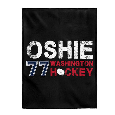 Oshie 77 Washington Hockey Velveteen Plush Blanket
