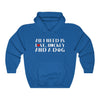"All I Need Is Love, Hockey And A Dog" Unisex Hooded Sweatshirt