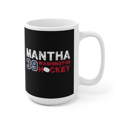 Mantha 39 Washington Hockey Ceramic Coffee Mug In Black, 15oz