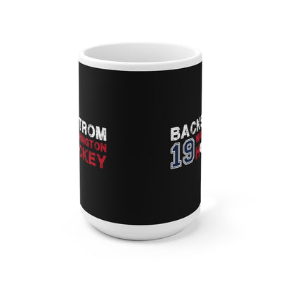Backstrom 19 Washington Hockey Ceramic Coffee Mug In Black, 15oz