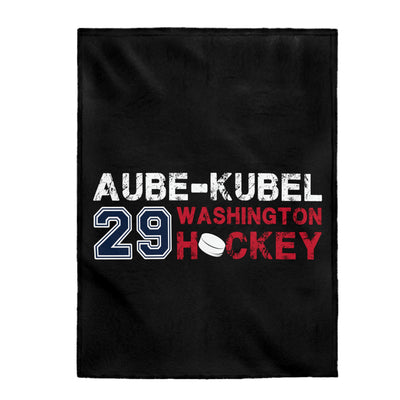 Aube-Kubel 29 Washington Hockey Velveteen Plush Blanket