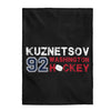 Kuznetsov 92 Washington Hockey Velveteen Plush Blanket