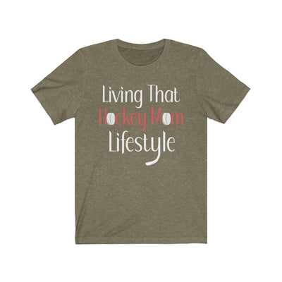 "Living That Hockey Mom Lifestyle" Unisex Jersey Tee