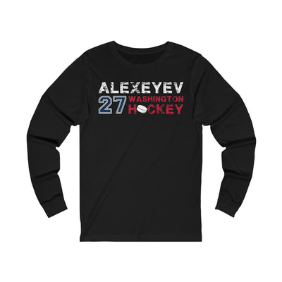 Alexeyev 27 Washington Hockey Unisex Jersey Long Sleeve Shirt