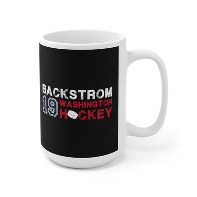Backstrom 19 Washington Hockey Ceramic Coffee Mug In Black, 15oz
