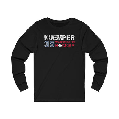 Kuemper 35 Washington Hockey Unisex Jersey Long Sleeve Shirt