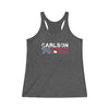 Carlson 74 Washington Hockey Women's Tri-Blend Racerback Tank Top