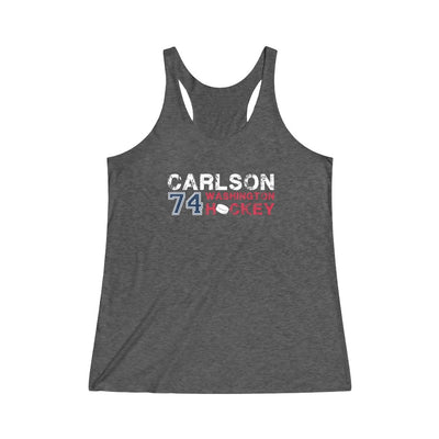 Carlson 74 Washington Hockey Women's Tri-Blend Racerback Tank Top