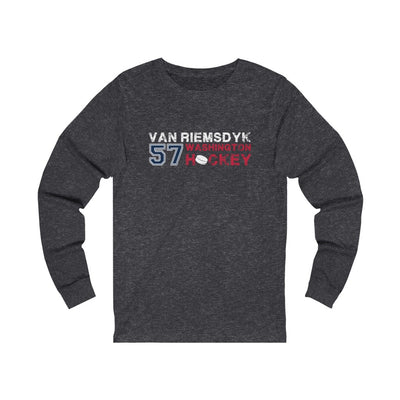 van Riemsdyk 57 Washington Hockey Unisex Jersey Long Sleeve Shirt